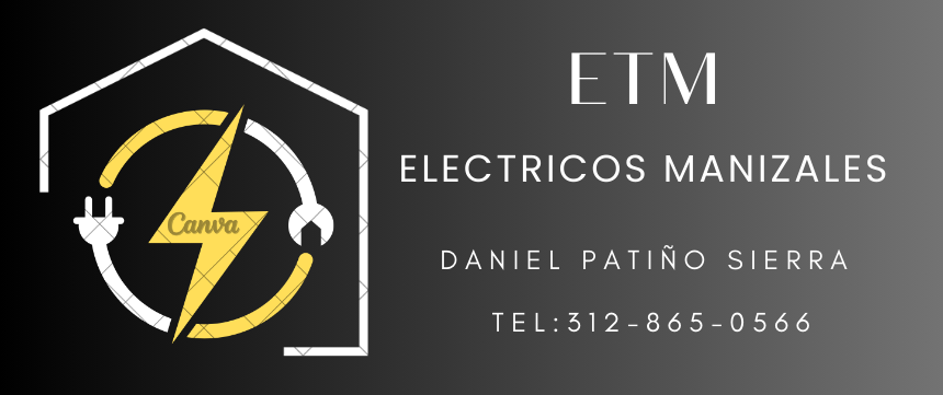 Logo de una empresa de electricidad domiciliaria en manizales